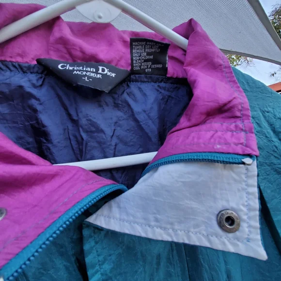Vintage Christian Dior Monsieur Windbreaker. Men's Large. GVPWC.